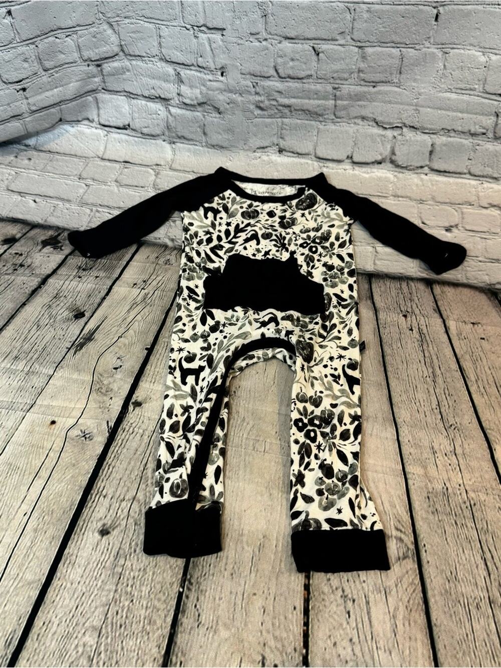 The Sleepy Sloth Halloween Bamboo Crescent Zippie Romper